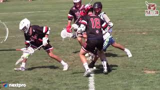 Jaxen Wigger  2020 Defenseman  Lacrosse Season Highlights Summer 2018 [upl. by Aihsel333]