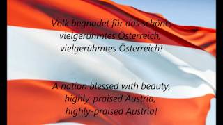 Austrian National Anthem  quotBundeshymnequot DEEN [upl. by Repotsirhc623]