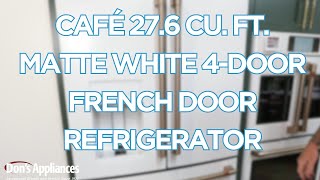 Cafe 276 CuFt Matte White 4Door French Door Refrigerator Model [upl. by Teddy205]