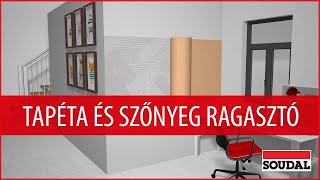 Ragasztás falra🧱 és padlóra🔝 Hogyan ragasszunk tapétát és padlószőnyeget [upl. by Illah]