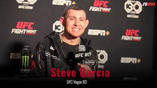 Steve Garcia full UFC Vegas 83 postfight interview [upl. by Esiole699]