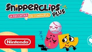 Snipperclips Plus ¡A recortar en compañía – Tráiler presentación Nintendo Switch [upl. by Deevan]