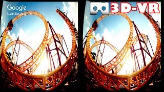 3D Roller Coasters Z VR Videos 3D SBS Google Cardboard VR Experience VR Box Virtual Reality [upl. by Saint]