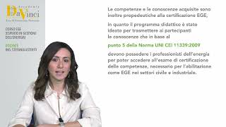 CORSO EGE – Esperto in Gestione dell’Energia [upl. by Ekusoyr]