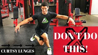 3 Exercises to Stop Doing 3 Curtsy Lunges [upl. by Surdna]