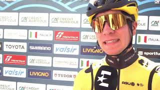 Cian Uijtdebroeks  Interview at the start  Stage 5  TirrenoAdriatico 2024 [upl. by Mazman399]