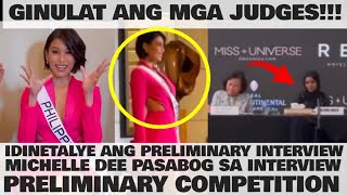 PRELIMINARY INTERVIEW NI MICHELLE DEE IDINETALYE GINULAT ANG MGA JUDGES MISS UNIVERSE 2023 [upl. by Onitsuj]