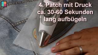 Aufbügeln von Patches  Anleitung  catchthepatchde [upl. by Timothea]