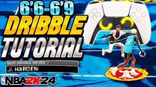 BEST DRIBBLE TUTORIAL for TALL GUARDS 6669 WHANDCAM in NBA2K24 SECRET DRIBBLE SIGS amp COMBOS [upl. by Latterll76]