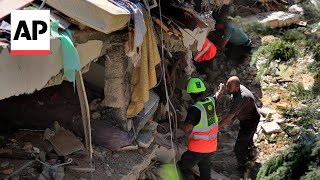 Survivor of Israeli strike in Lebanon recounts being trapped under rubble [upl. by Akciret]