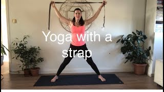 25 min yoga with straps to lengthen amp stretch [upl. by Holtorf]