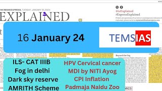 16 January 2024 The Hindu Newspaper Analysis [upl. by Odeen]