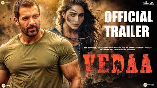 Vedaa I Official Trailer  15th August  John Abraham I Sharvari I Abhishek B  Nikkhil A  Concept [upl. by Salbu]