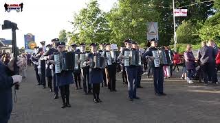 Pride of the Birches Accordion Band  Hamiltonsbawn Silver Band Parade 2024 [upl. by Kennith]