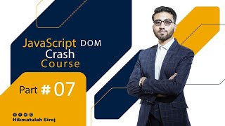 JavaScript DOM  JavaScript Events Tutorial [upl. by Tyre]