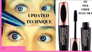 4D SILK FIBER MASCARA UPDATED  LASHES  TECHNIQUE  BEAUTY 2019 [upl. by Pressey]