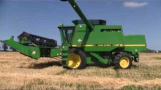 2010 Wheat Harvest  Ron Gerstenbergers Farmmp4 [upl. by Nahgem920]