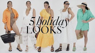 5 Holiday Outfits Zara Mango amp Other Stories amp HampM  SheerLuxe Show [upl. by Lyndon]