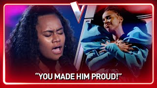 EMOTIONAL Blind Audition brings THE VOICE coaches to tears  Journey 137 [upl. by Aleda]