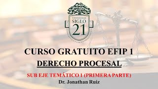 EFIP 1 SIGLO 21  DERECHO PROCESAL SUB EJE TEMÁTICO 1 PRIMERA PARTE [upl. by Eiboh45]