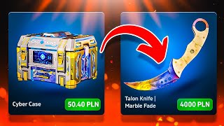 🤯TRAFIŁEM TALON KNIFE MARBLE FADE 🤑 CSGOSKINS [upl. by Nastassia366]