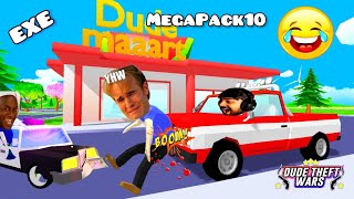 TOP ONE FUNNY MOMENTS IN DUDE THEFT WARS 😂🤣😂 MEGAPACK 10 [upl. by Marcie]