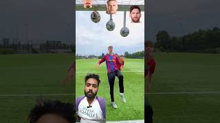 Football challenge Messi ronaldo competition cartoon fun shorts shortfeed shortsviral [upl. by Sherry]