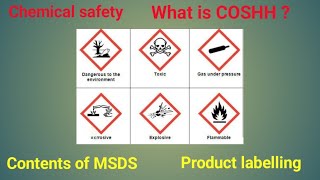 Chemical safety  COSHH  Hazardous substance  MSDS  Product labelling  Classroom training [upl. by Zebulon727]