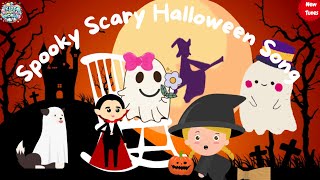 Spooky Scary Halloween Song Music for Kids  Skeletons Monsters Pumpkin Nursery Rhymes [upl. by Eta505]