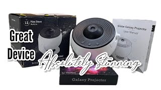 Globe Galaxy Projector 13 discs film UNBOXING Testing [upl. by Etnor248]