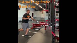 1Arm1Leg Static Band Row [upl. by Ahsimot]