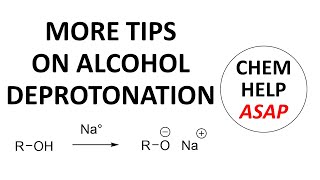 more details on making alkoxides by alcohol deprotonation [upl. by Natanoy]