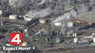 200 Teamsters strike at Marathon refinery in Detroit [upl. by Iahc]