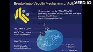 Brentuximab vedotin Adcetris mode of action [upl. by Nais]