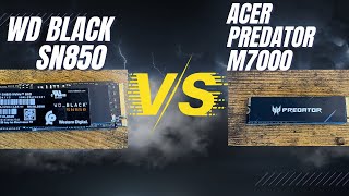 M2 SSD Speedtest Battle Acer Predator M7000 Against the WD Black SN850 amp PS5 Console Storage [upl. by Oirromed]