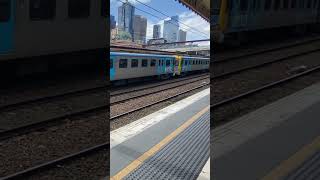 Siemens train departing flinders street station victoria publictransport ptv [upl. by Eenaj736]