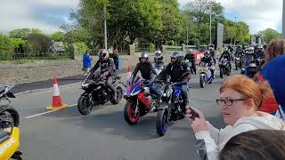 IOM TT 2024 Legacy Lap from the Grandstand 02062024 [upl. by Edahs]