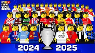 Champions League 202425 ⭐ UCL Preview 2025 in Lego [upl. by Doone]