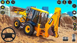 Heavy Excavator Sim 2024  JCB 3DX Backhoe Operator  Android Gameplay [upl. by Eaver]