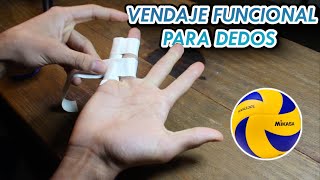 VENDAJE FUNCIONAL PARA DEDOS  TAPING  VOLEIBOL 🏐🙌 [upl. by Adnawahs277]