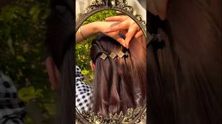 clip pin for hair style easyhairstyles openhairstyle shortvideo viralshorts reels [upl. by Htebharas]