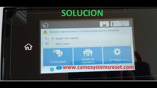 Request maintenance Change parts soon  mantenimiento Cambiar piezas pronto 00000008 F500 🖨️Solved [upl. by Zeret219]