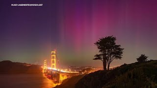 Northern Lights dazzle across Bay Area California sky [upl. by Borlase]