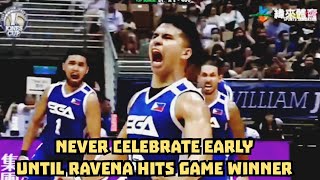 Kiefer Ravena GAME WINNER in IMPOSIBLE COMEBACK SGA [upl. by Nylad]