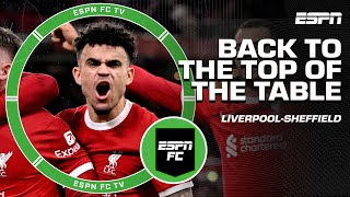 TOP OF THE TABLE ONCE AGAIN 📈 REACTING to Liverpool vs Sheffield United  ESPN FC [upl. by Mylander352]