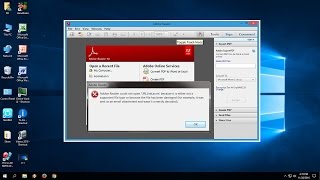 How to Fix PDF Reader Not Working In Windows 10817 Acrobat Reader DC [upl. by Blackmun]