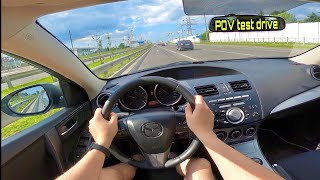 2010 Mazda 3 16 AT 105 HP POV Test Drive [upl. by Tessie]