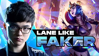 LANE LIKE FAKER  HOW TO HARD WIN LANE  ORIANNA VS VEX [upl. by Rekoob]