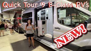 Quick Tour of 9 Different BClass RVs at The Tampa Summer RV Show [upl. by Harty680]