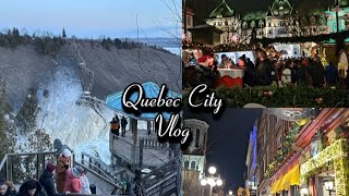 Spending the holidays in Quebec City  Montmorency Falls amp German Christmas Market Tour [upl. by Yrbua138]